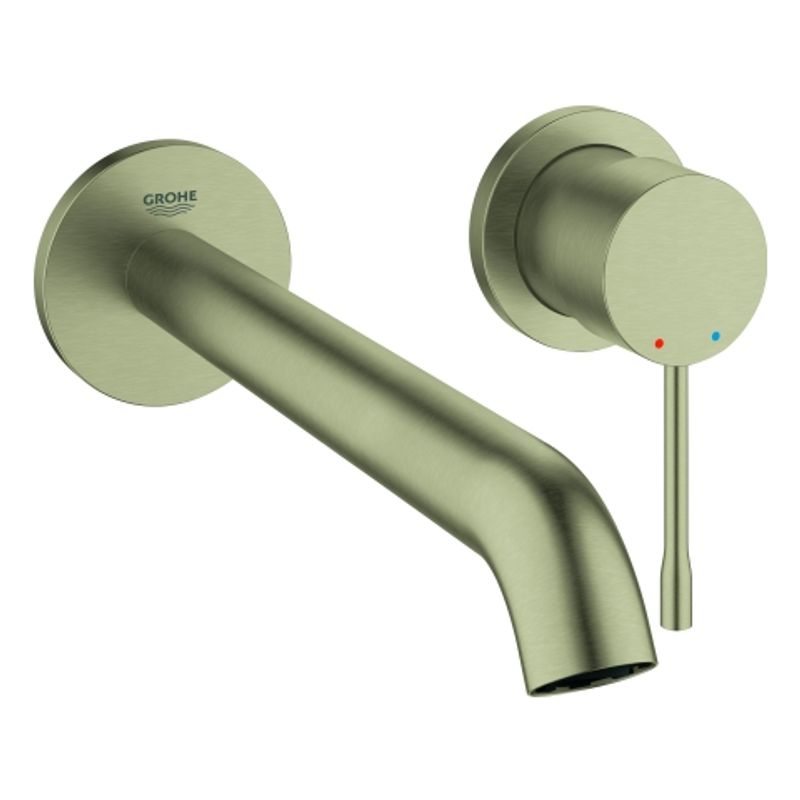 Grohe 2-Loch-WT-Wandbatterie Essence 19967_1 FMS Ausladung 230 mm nickel geb, Farbe nickel Bild 1