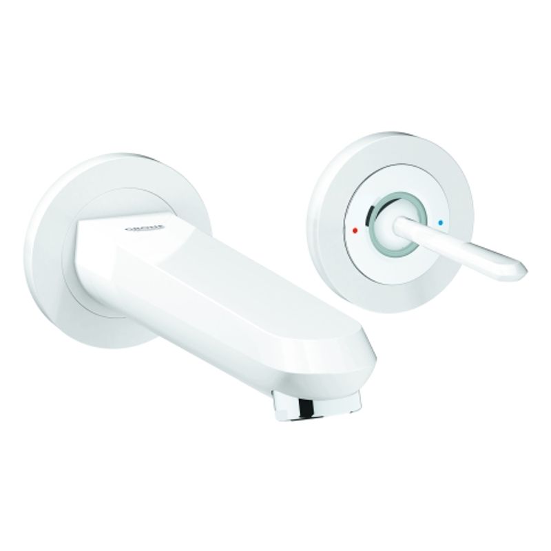 Grohe 2-L-WT-Wandbatt. Eurodisc Joystick 19968 FMS Ausld. 171 mm moon white / chrom, Farbe moon white Bild 1