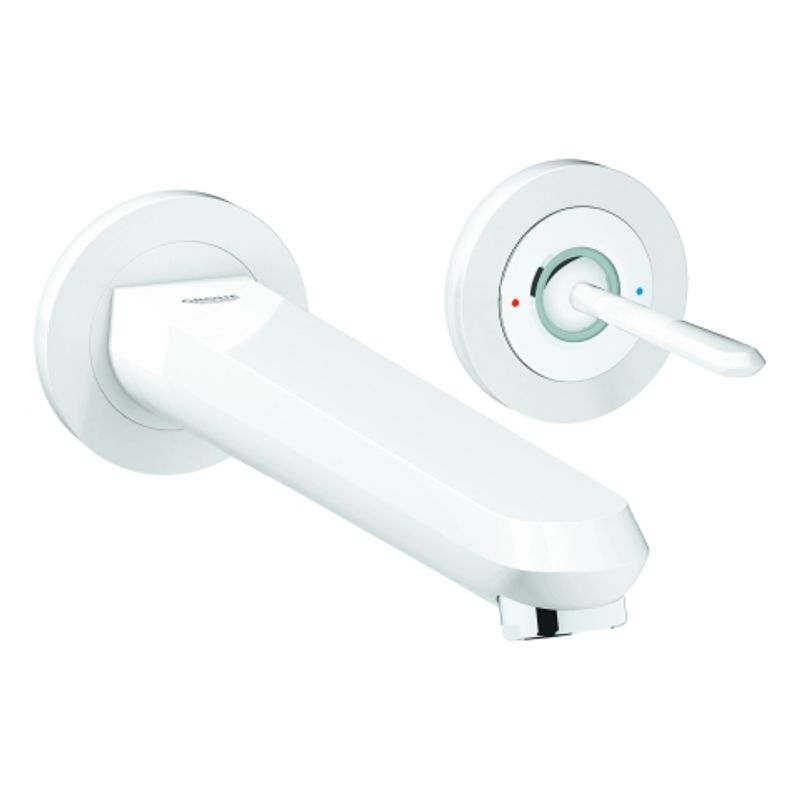 Grohe 2-L-WT-Wandbatt. Eurodisc Joystick 19969 FMS Ausld. 226 mm moon white / chrom, Farbe moon white Bild 1