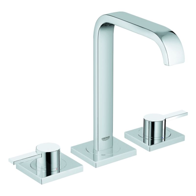 Grohe 3-Loch-WT-Batterie Allure, mit Hebelgriffen, DN 15, Farbe chrom Bild 1