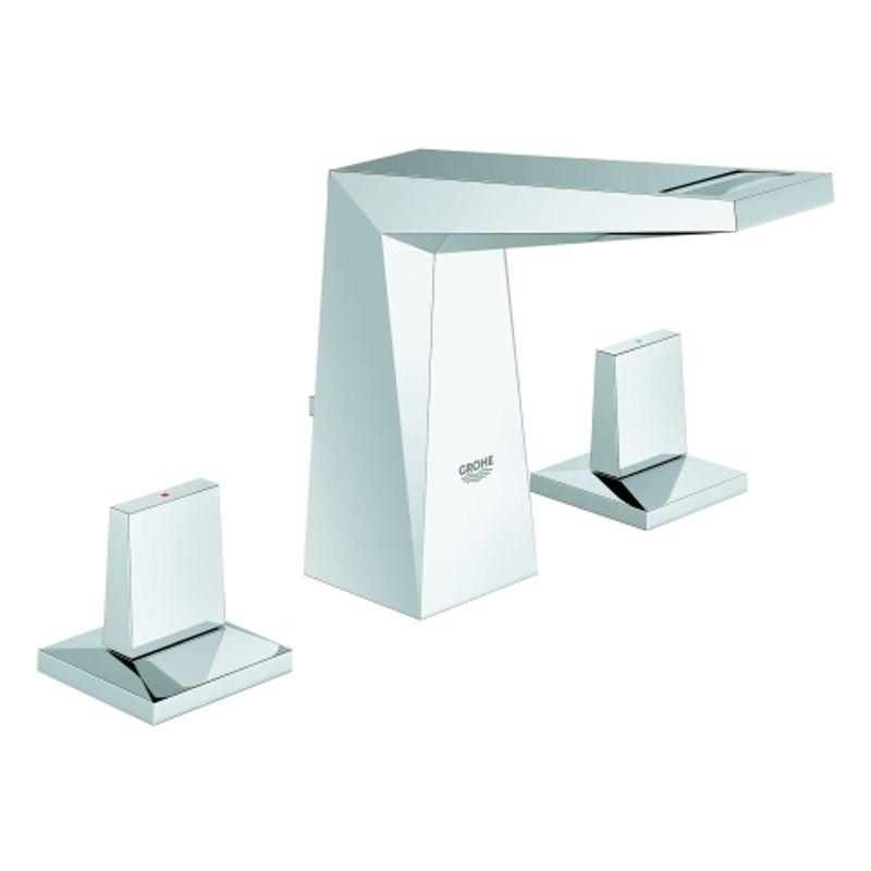 Grohe 3-Loch-WT-Batt. Allure Brilliant flacher Auslauf, Farbe chrom Bild 1