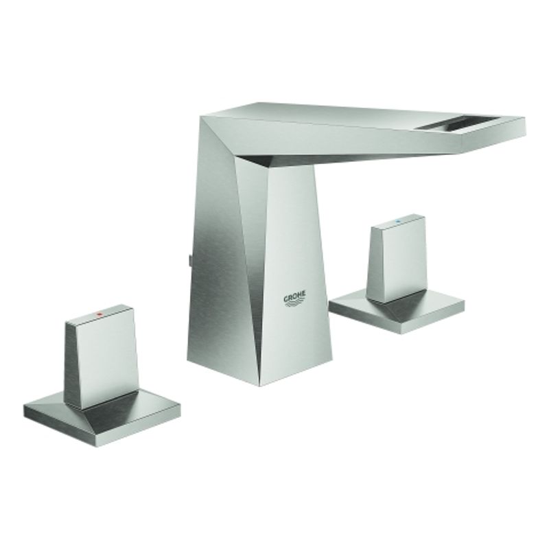 Grohe 3-Loch-WT-Batt. Allure Brilliant 20342 flacher Auslauf, Farbe supersteel Bild 1