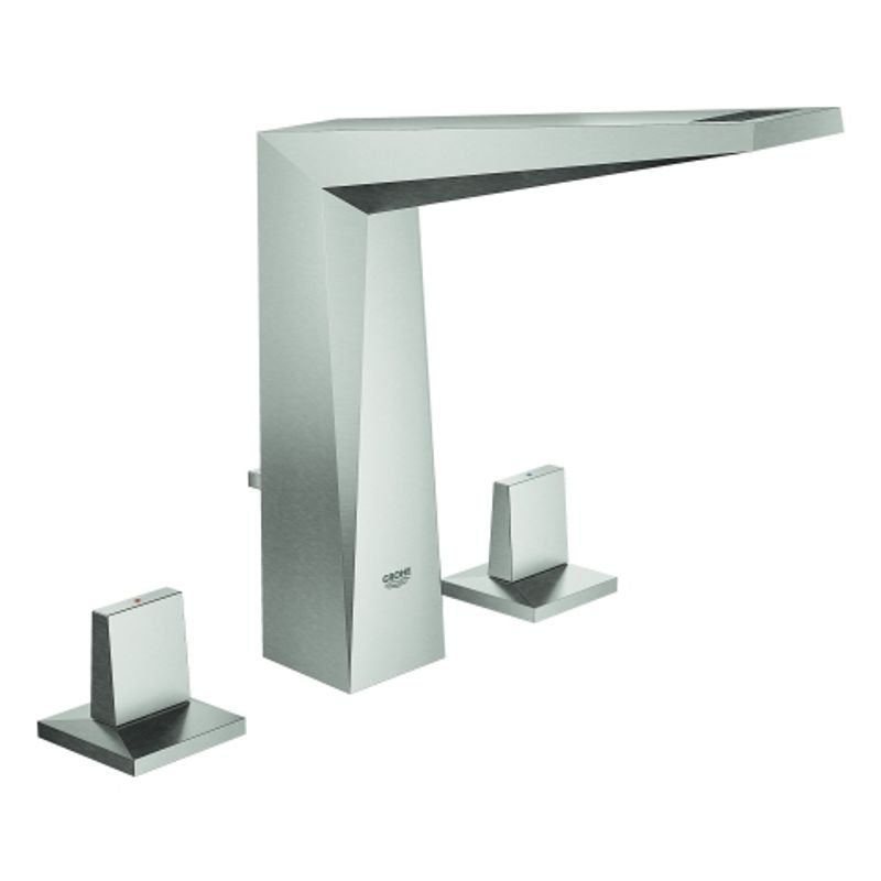 Grohe 3-L-WT-Batterie Allure Brilliant 20344 Zugst.-Ablaufgarnitur, Farbe supersteel Bild 1