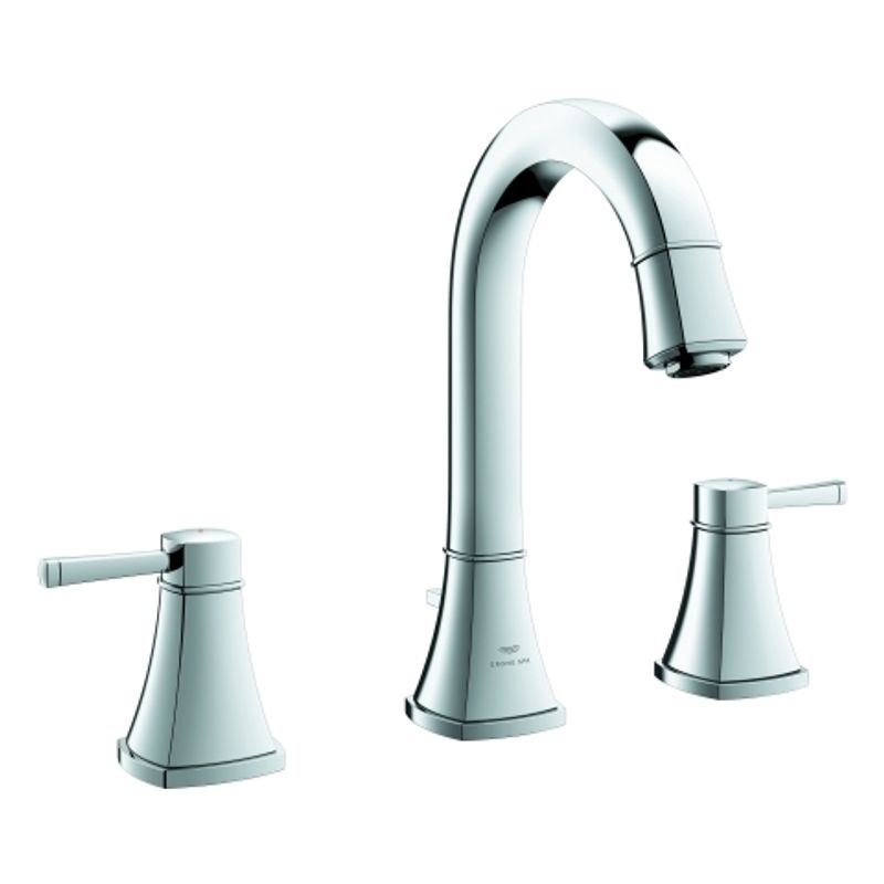 Grohe 3-Loch-WT-Batterie Grandera hoher Auslauf, Farbe chrom Bild 1