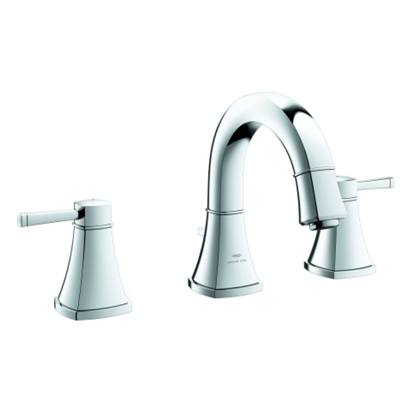 Grohe 3-Loch-WT-Batterie Grandera flacher Auslauf, Farbe chrom Bild 1