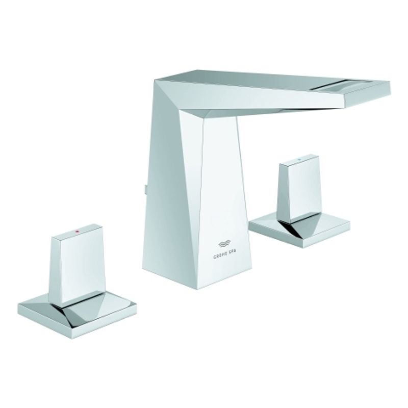Grohe 3-Loch-WT-Batt. Allure Brilliant flacher Auslauf, Farbe chrom Bild 1