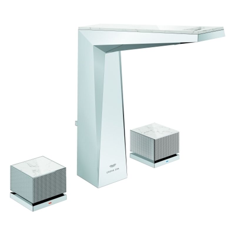 Grohe 3-L-WT-Batt. Allure Bril. PC Kubusbetaetigung WA-Ceasarstone chrom, Farbe caesarstone Bild 1