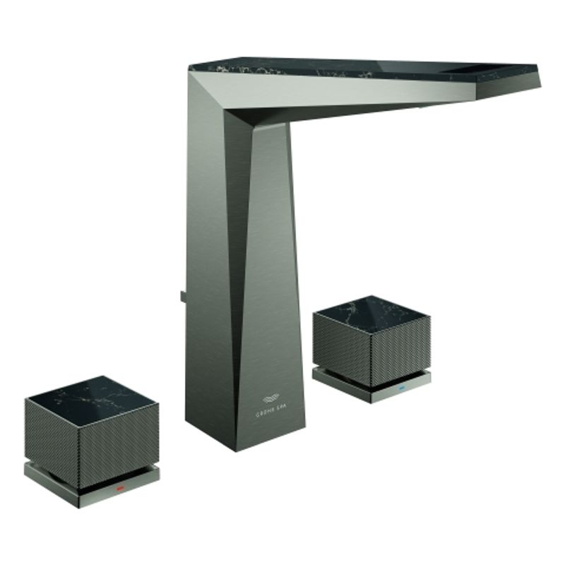 Grohe 3-L-WT-Batt. Allure Bril. PC 20672 Kubusbet. VN-Ceasarstone hard graph. gb, Farbe hard graphite Bild 1