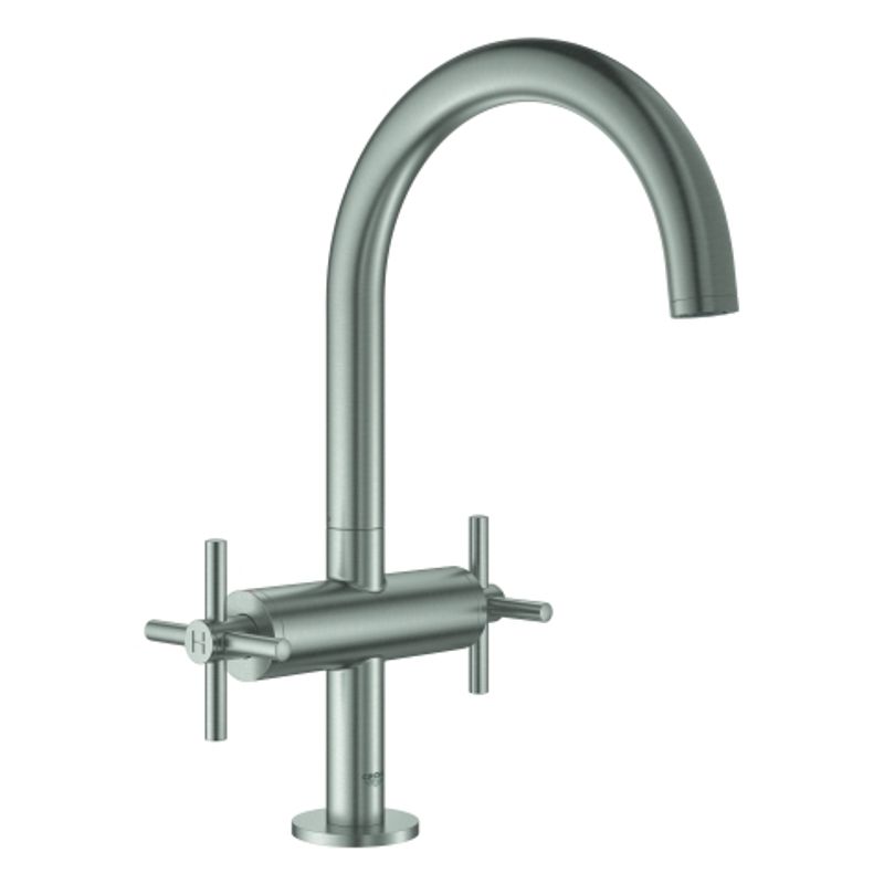Grohe WT-Einlochbatterie Atrio 21019_3 L-Size Kreuz-Griff, DN 15, Farbe supersteel Bild 1