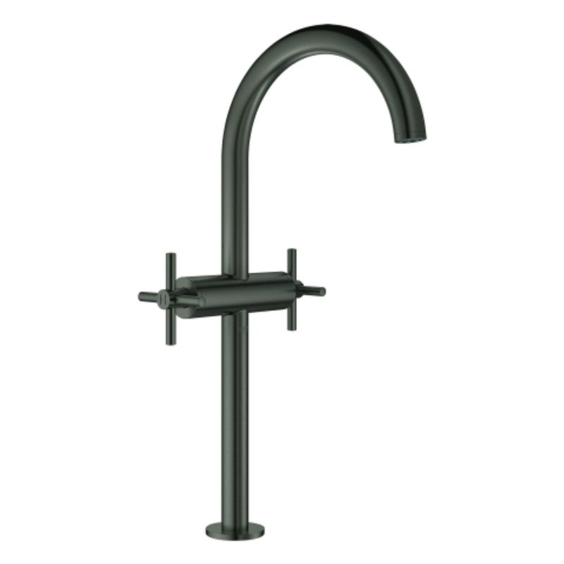 Grohe WT-Einlochbatterie Atrio 21044_3 XL-Size Kreuzgriff hard graphite geb, Farbe hard graphite Bild 1