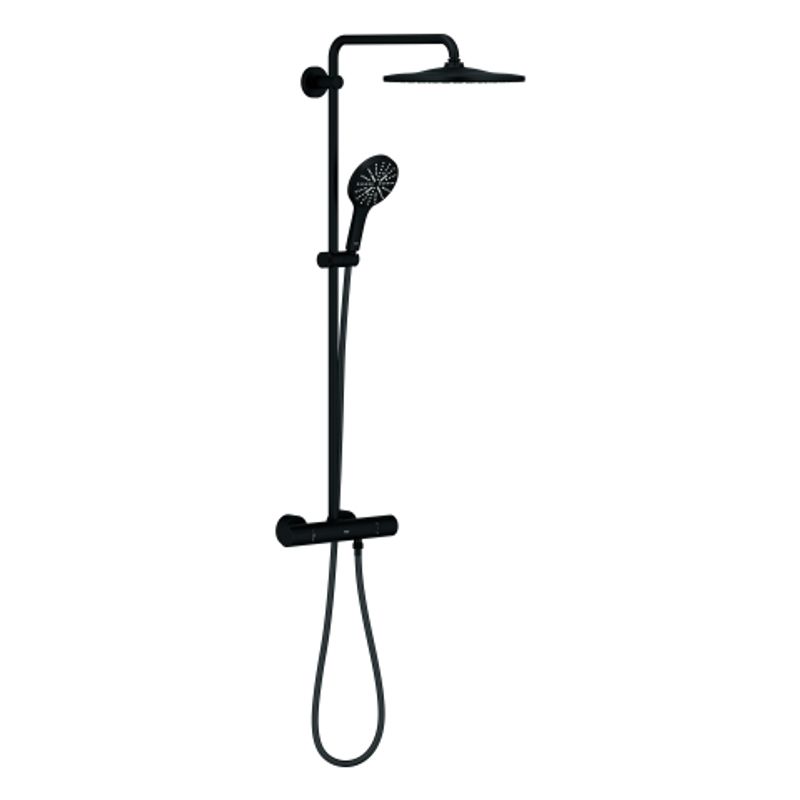 Grohe Duschsystem Rainshower SmartActive 310 22119, mit Thermostat, 1118 x 317 x 472 mm, Farbe phantom black Bild 1