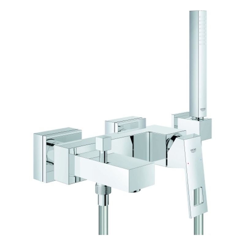 Grohe EH-Wannenbatterie Eurocube Wandmontage Brausegrt. Euphoria Cube, 190 x 200 mm, Farbe chrom Bild 1