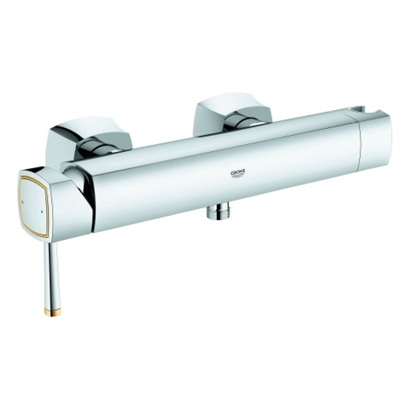 Grohe Einhand-Brausebatterie Grandera 23316 Wandmontage chrom / gold, 115 x 240 mm, Farbe chrom, gold Bild 1