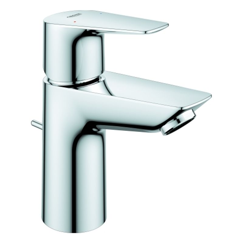 Grohe Baüdge Einhebel-WT-Mischer S-Size, mit Ablaufgarnitur, Höhe: 147 mm, Ausladung 93 mm, 147 x 93 mm, Farbe chrom Bild 1