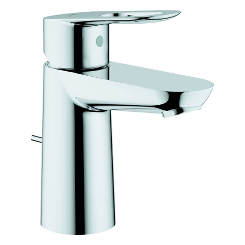 Grohe Einhand-Waschtischbatterie BauLoop Zugstangen-Ablaufgarnitur, Farbe silberfarben Bild 1