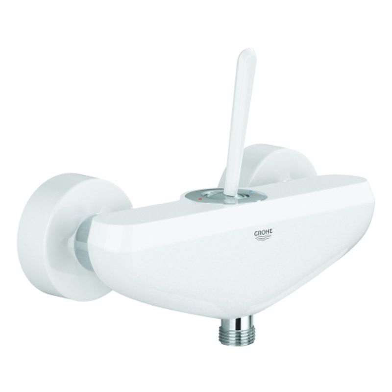 Grohe EH-Brausebatt. Eurodisc Joystick 23430 Wandmontage moon white /, 110 x 175 mm, Farbe chrom Bild 1