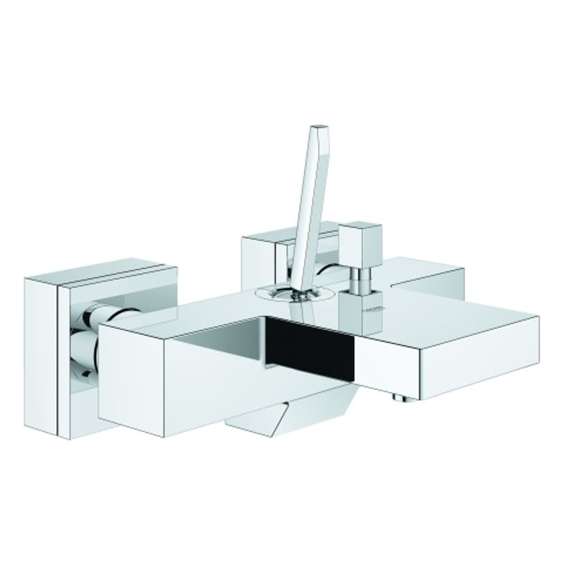 Grohe EH-Wannenbatterie Eurocube Joy Wandmontage eigensicher, 190 x 205 mm, Farbe chrom Bild 1