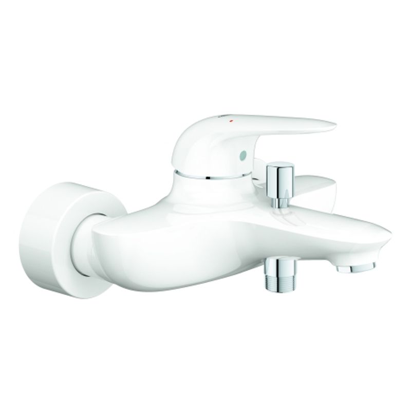 Grohe EH-Wannenbatterie Eurostyle 23726_3 Wandmontage moon white / chrom, 196 x 147 mm, Farbe moon white Bild 1