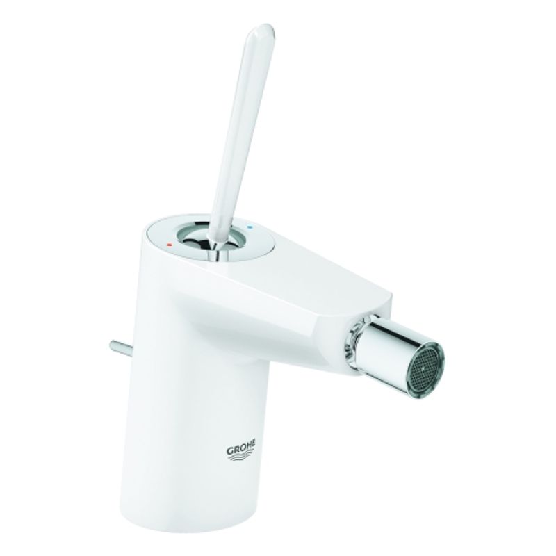 Grohe EH-Bidetbatterie Eurodisc Joystick 24036 Einlochmontage moon white / chrom, 75 mm, Farbe moon white Bild 1