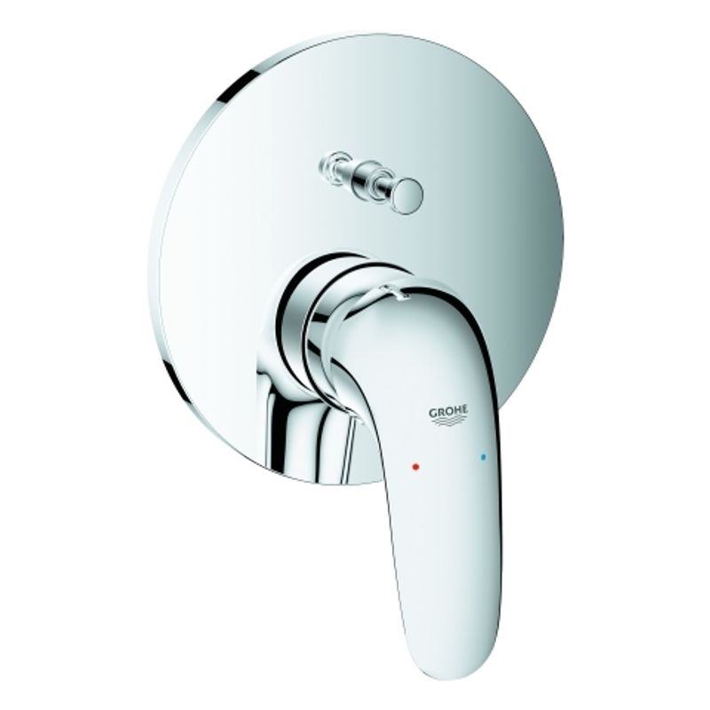 Grohe Farbset Einhebel-Wannenbatt. Eurostyle, für Rap. SmartBox, Hebel geschl, 243 x 180 x 122 mm, Farbe chrom Bild 1