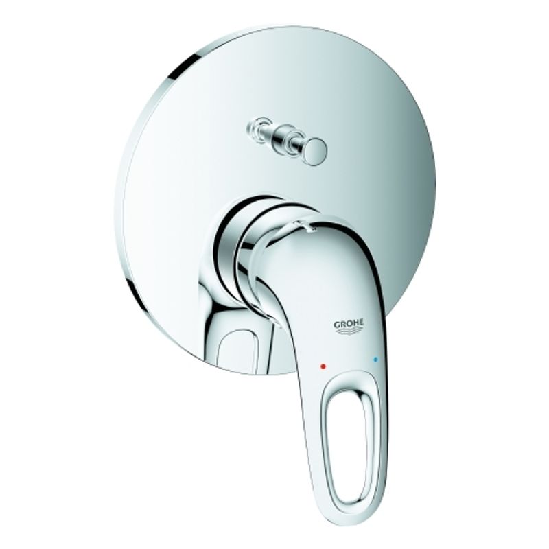 Grohe Farbset Einhebel-Wannenbatt. Eurostyle, für Rapido SmartBox, Hebel offen, 175 x 195 x 120 mm, Farbe chrom Bild 1