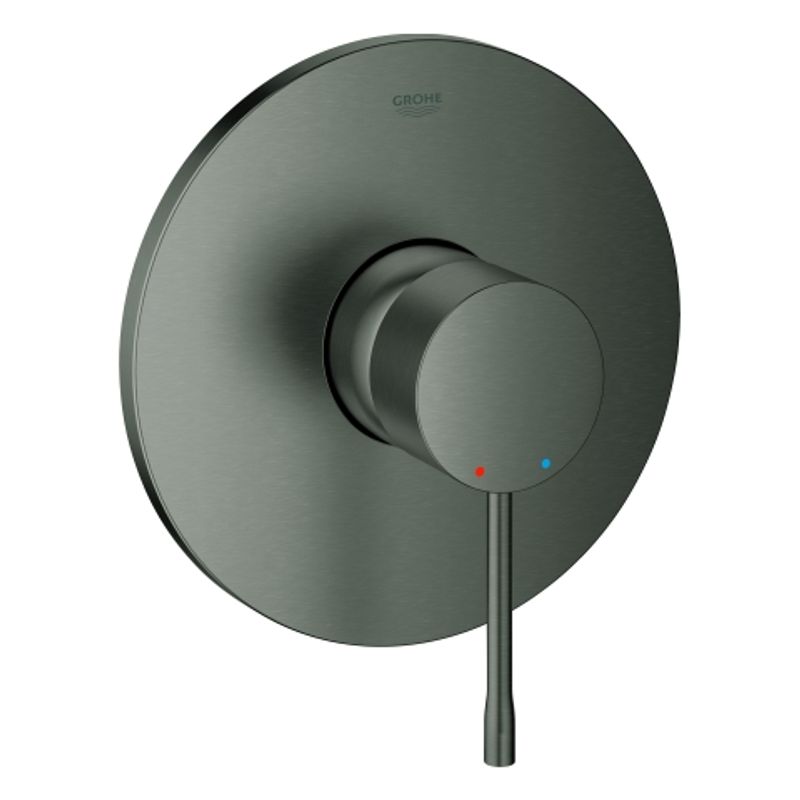 Grohe EH-Brausebatterie Essence 24057_1 FMS, für 35600 hard graphite gebürstet, 180 x 200 mm, Farbe hard graphite Bild 1