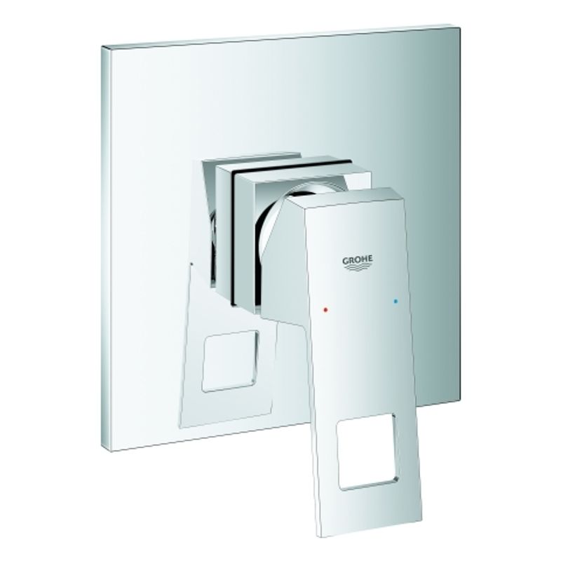 Grohe Farbset Einhebel-Brausebatterie Eurocube eckig, für Rapido SmartBox, verchromt, 200 x 180 x 124 mm, Farbe chrom Bild 1