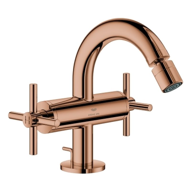 Grohe 2-Griff-Bidetbatt. Atrio 24353 Kreuz-Griff, Farbe warm sunset Bild 1