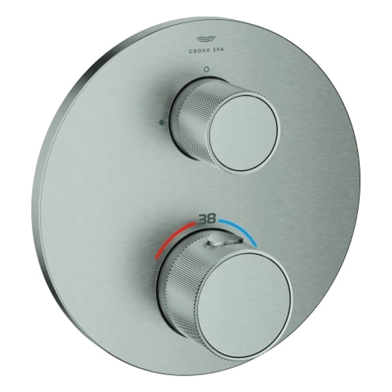 Grohe THM-Brausebatt. Atrio Private C. 24396 2-W-Umst. Knopfbetaet, Farbe supersteel Bild 1