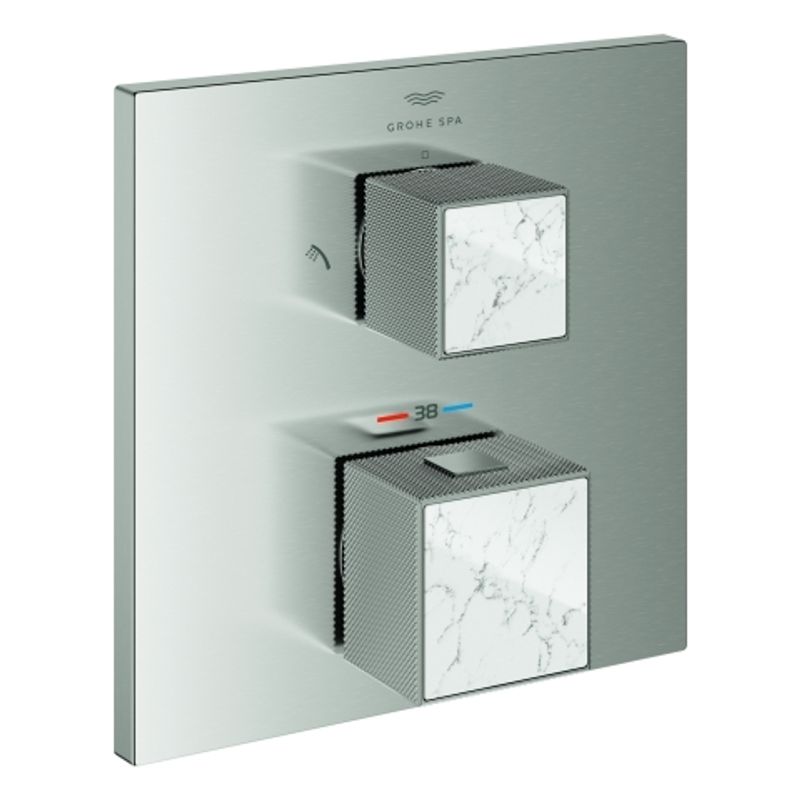 Grohe THM-Brausebat. All. Bril. PC 24429 FMS Griff WA-Caesarstone, Farbe supersteel Bild 1