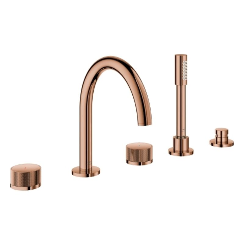 Grohe 5-L-Wannenkombin. Atrio Private C. 25226 Knopfbetaetigung, Farbe warm sunset Bild 1