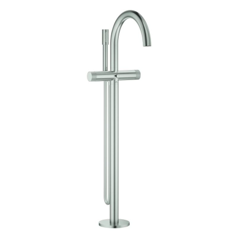 Grohe Wannenbatterie Atrio Private C. 25229 BM Knopfbetaetigung, Farbe supersteel Bild 1