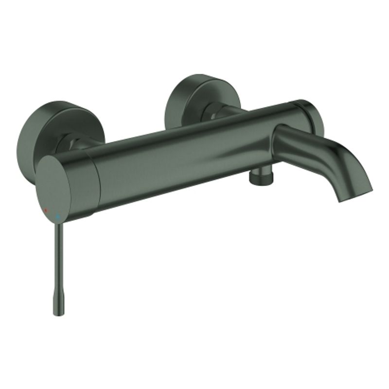 Grohe EH-Wannenbatterie Essence 25250_1 Wandmontage hard graphite gebürstet, Farbe hard graphite Bild 1