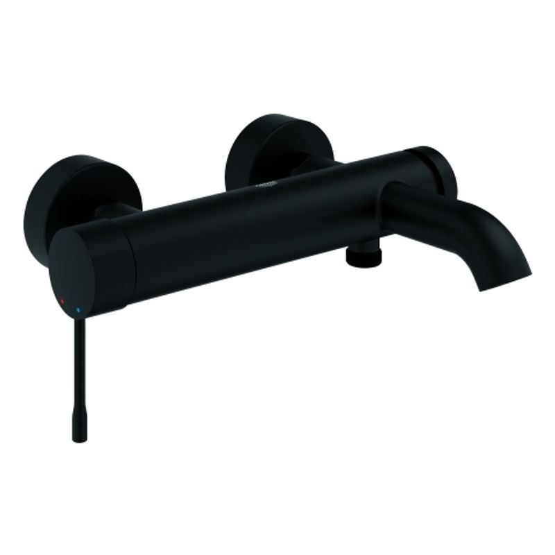 Grohe EH-Wannenbatterie Essence 25250_1 Wandmontage eigensicher, Farbe phantom black Bild 1