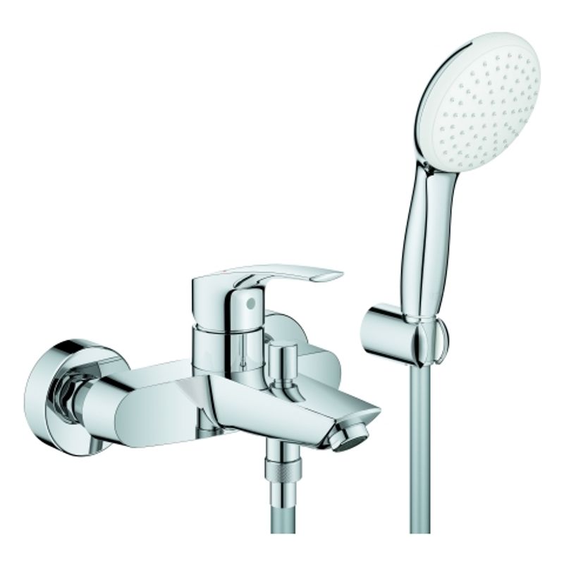 Grohe EH-Wannenbatt. Eurosmart 25276_3 Wandmontage, mit Wandhalterset, Farbe chrom Bild 1