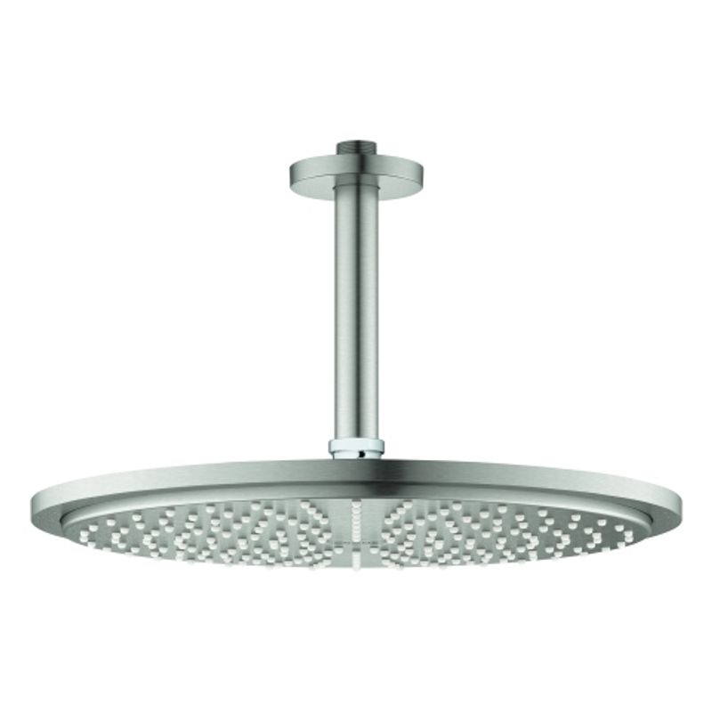 Grohe Kopfbrauseset Rainshower Cosm. 310 26067 Deckenauslass 142 mm 8l, 185 x 388 x 310 x 185 mm, Farbe supersteel Bild 1