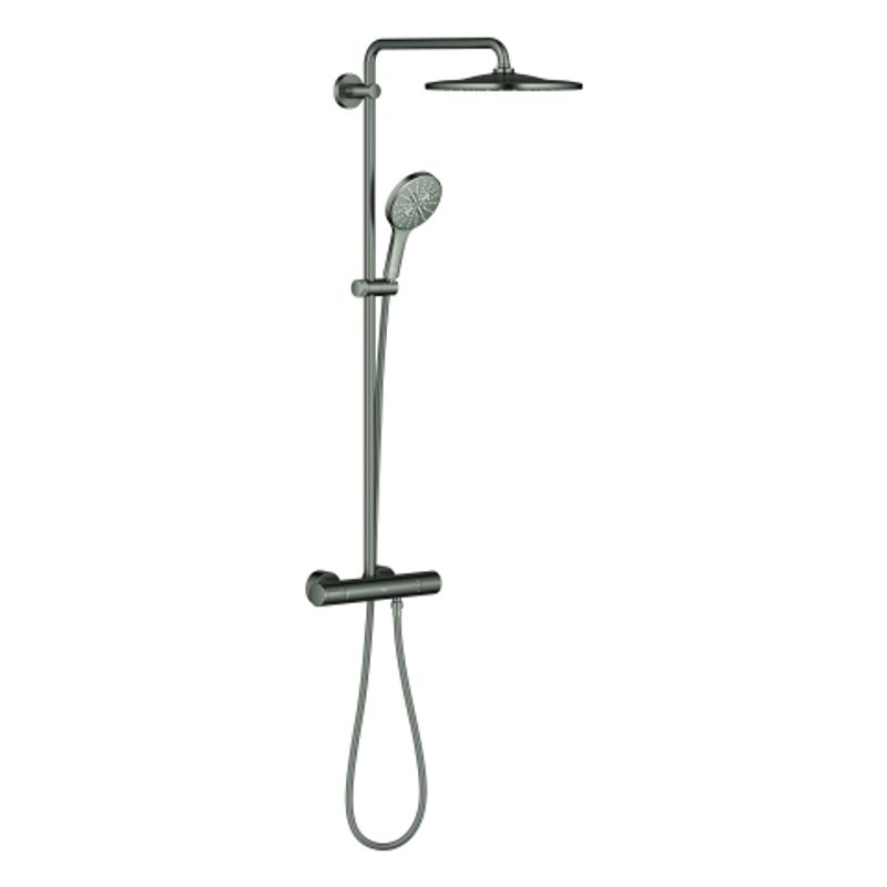Grohe Duschsystem Rainshower SmartActive 310 26836, mit THM hard graphite geb, 1118 x 317 x 472 mm, Farbe hard graphite Bild 1