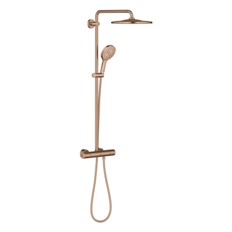 Grohe Duschsystem Rainshower SmartActive 310 26836, mit THM warm sunset gebürstet, 1118 x 317 x 472 mm, Farbe warm sunset Bild 1