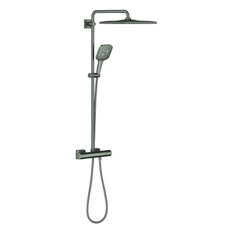 Grohe Duschsystem Rainshower SmartActive 310 Cube 26837 mit THM hard graphite geb, 1118 x 317 x 472 mm, Farbe hard graphite Bild 1