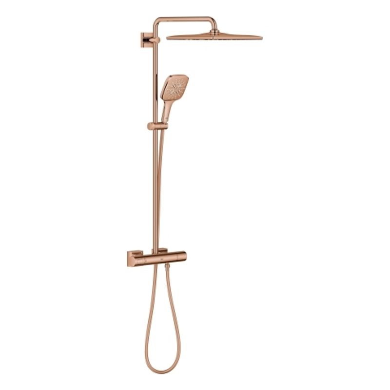 Grohe Duschsystem Rainshower SmartActive 310 Cube 26837, mit THM, 1118 x 317 x 472 mm, Farbe warm sunset Bild 1