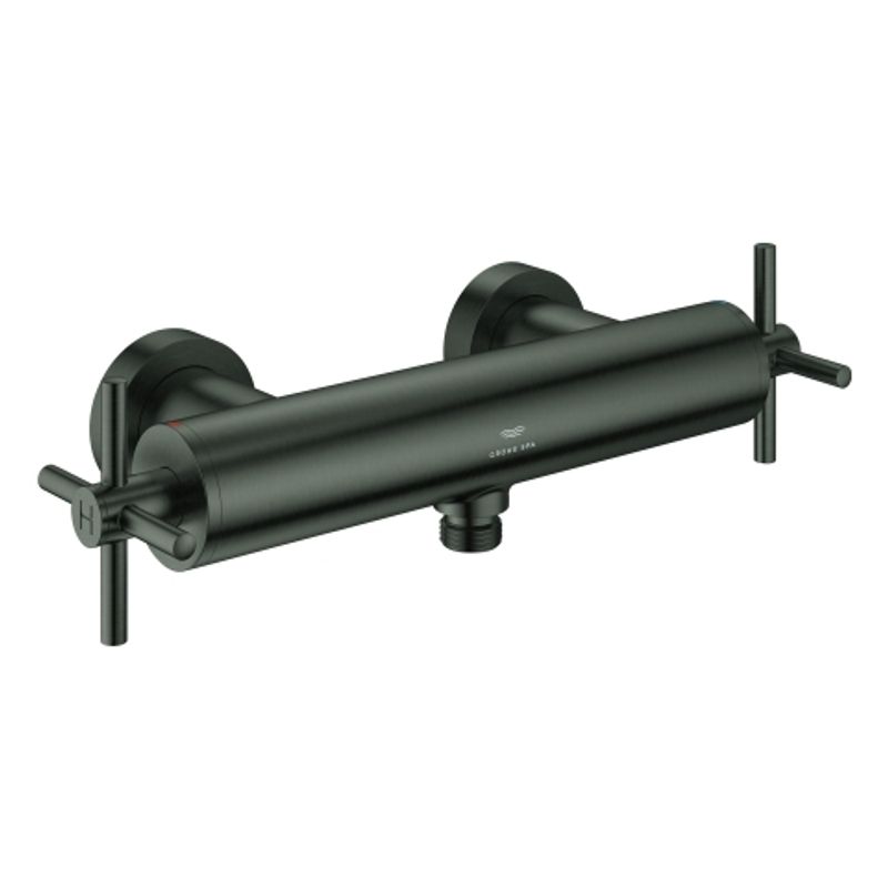 Grohe 2-Griff-Brausebatt. Atrio 26895 Wandmontage Kreuz-Gr. hard graphite geb, Farbe hard graphite Bild 1