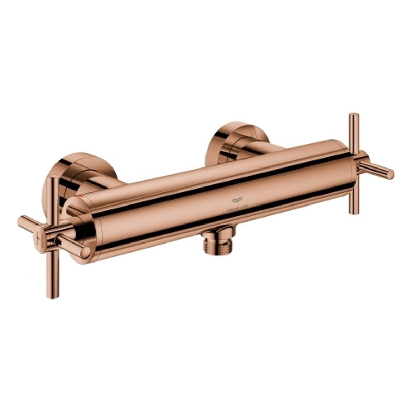 Grohe 2-Griff-Brausebatt. Atrio 26895 Wandmontage Kreuz-Griff, Farbe warm sunset Bild 1