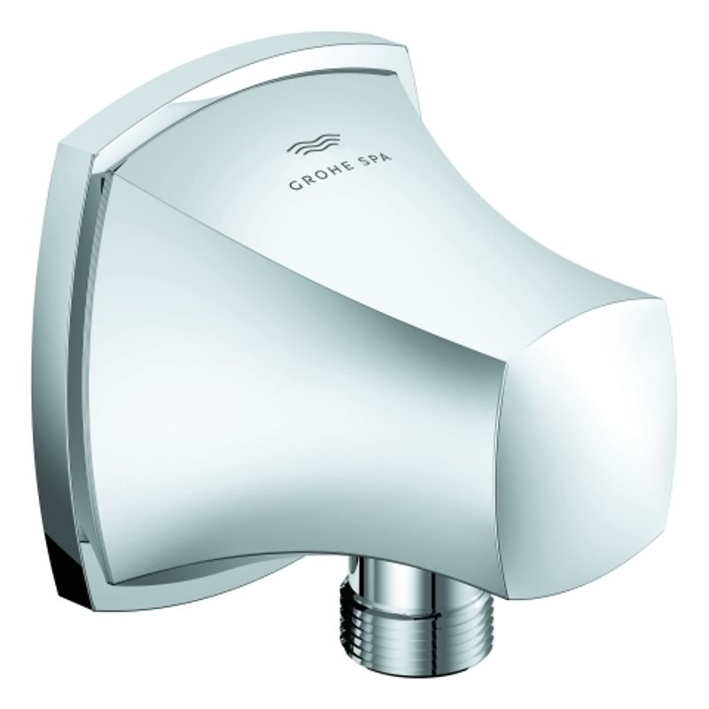 Grohe Wandanschlussbogen Grandera Aussengewinde eigensicher, 70 mm, Farbe chrom Bild 1