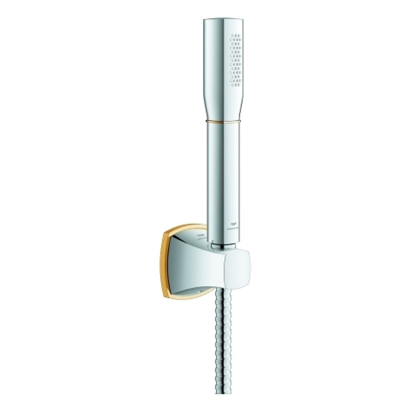 Grohe Wandhalterset Grandera Stick 26901 1 Strahlart 7,6 l/min chrom / gold, Farbe chrom, gold Bild 1