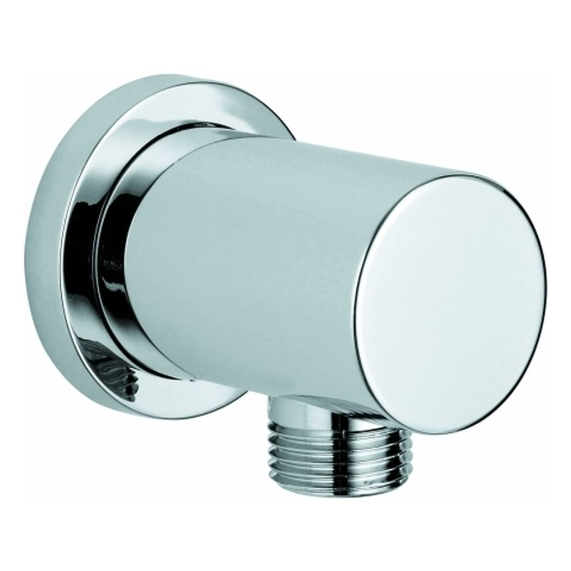 Grohe Wandanschlussbogen Rainshower, Aussengewinde, Rosette rund, 64 mm, Farbe chrom Bild 1