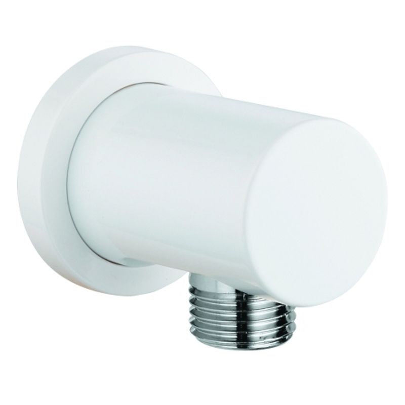 Grohe Wandanschlussbogen Rainshower 27057 runde Rosette moon white /, 64 mm, Farbe chrom Bild 1