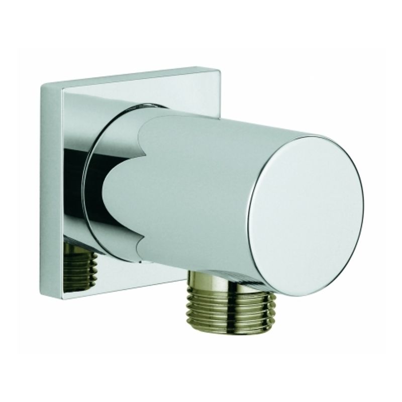 Grohe Wandanschlussbogen Rainshower, Aussengewinde, Rosette eckig, 64 mm, Farbe chrom Bild 1