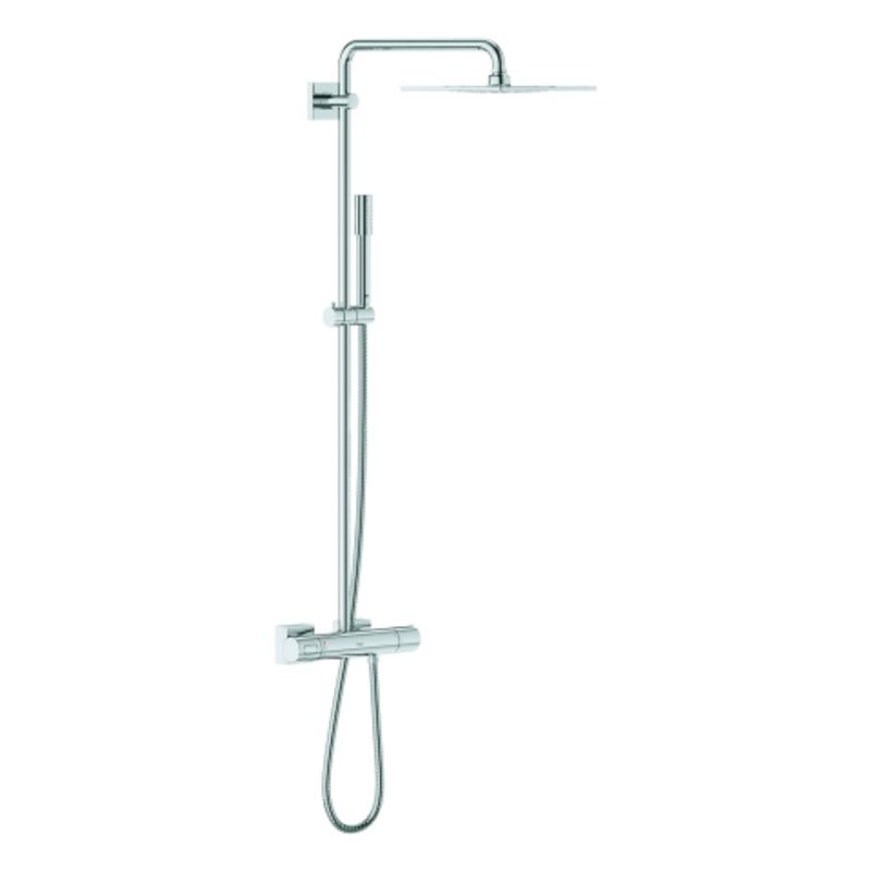 Grohe Duschsyst. Rainshower F-Series für Wandmontage 450 mm Duscharm, mit HB Sena, 155 x 345 mm, Farbe silberfarben Bild 1