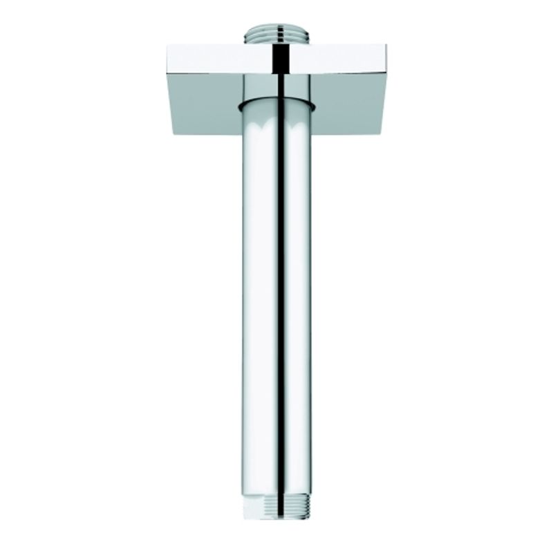 Grohe Deckenauslass Rainshower DN 15 eckige, Rosette Laenge, 142 mm, Farbe chrom Bild 1