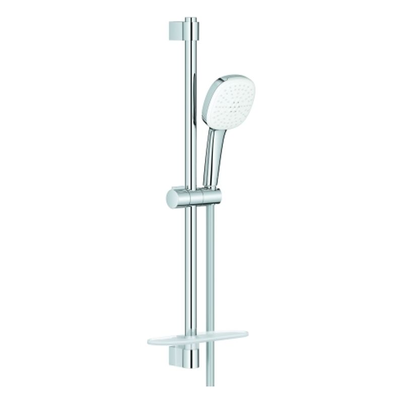 Grohe Brausestangenset Tempesta Cube 110 27928_3 600 mm 2 Strahl 13,5l Abl, Farbe chrom Bild 1